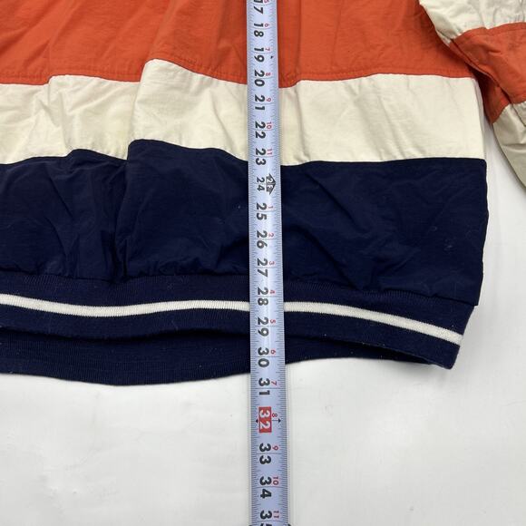 Vintage IZOD 90s Sport Pullover Windbreaker Mens XL Color Block Spell Out - Picture 5 of 9